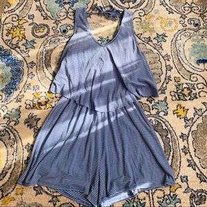 EUC Boutique Comfy Striped Romper
